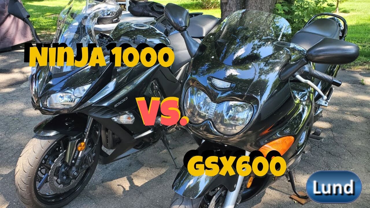 Kawasaki Ninja 1000abs Vs. 2003 Suzuki GSX600F motovlog