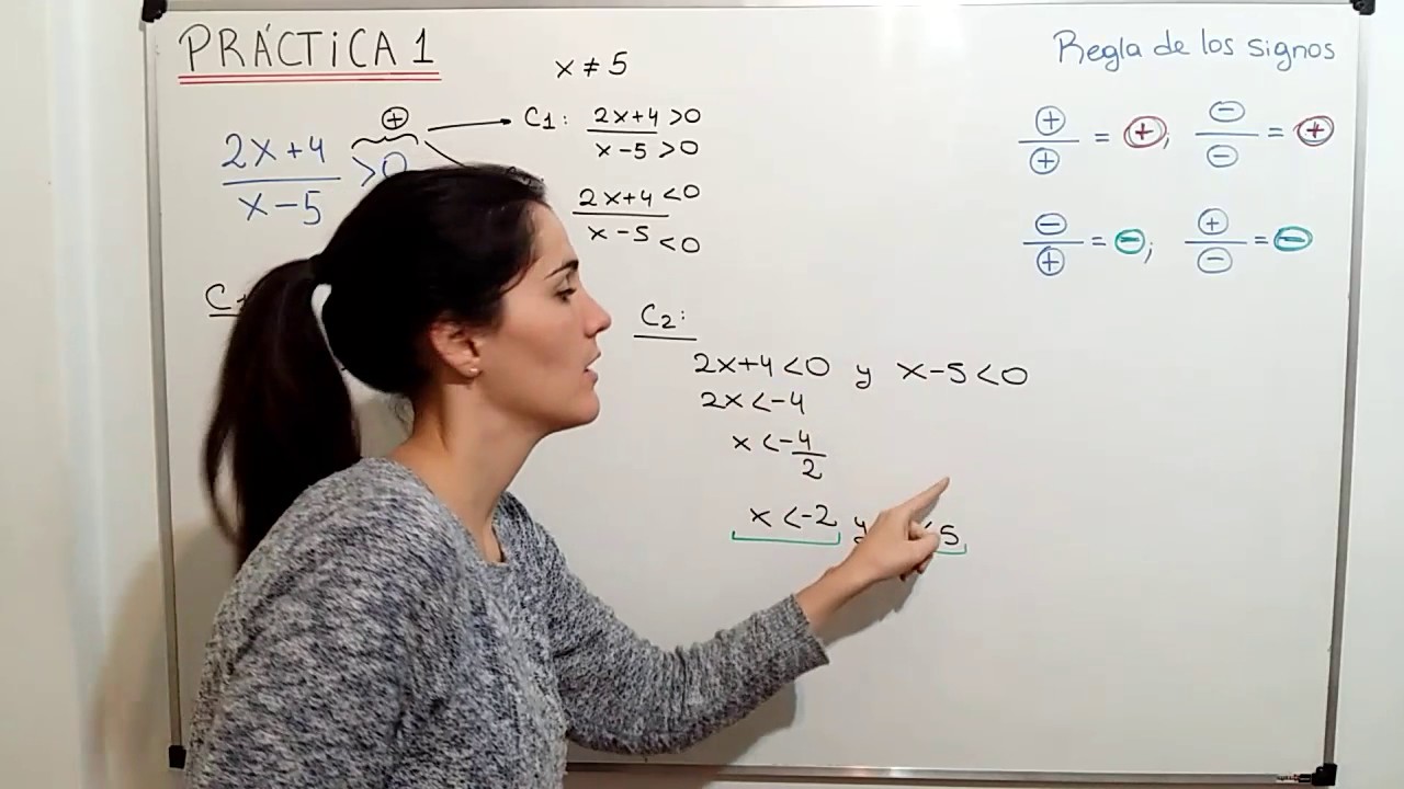MATEMÁTICA CBC - Teoría Inecuaciones 4/5 - Práctica 1