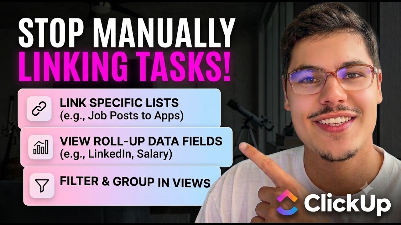 ClickUp Relationship Custom Field explained | Link tasks across lists (Complete Tutorial)