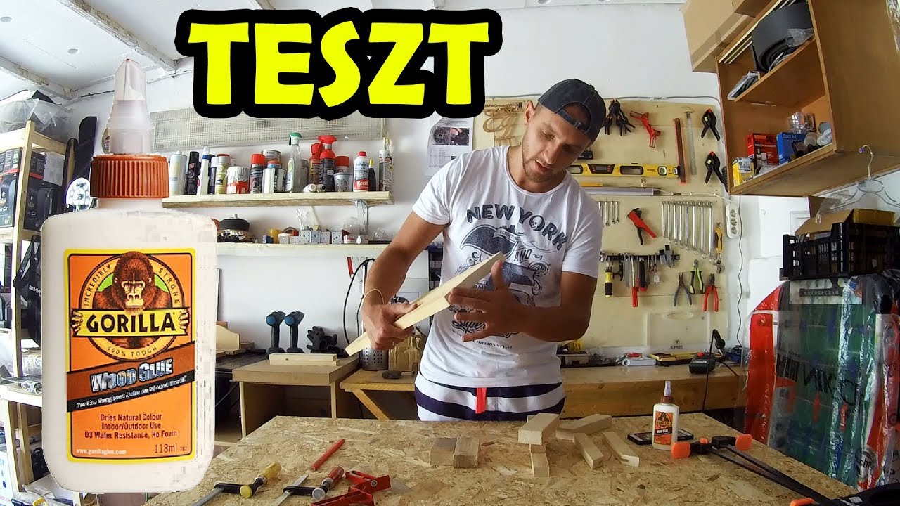 GORILLA faragaszt&oacute; TESZT | Wood Glue TEST