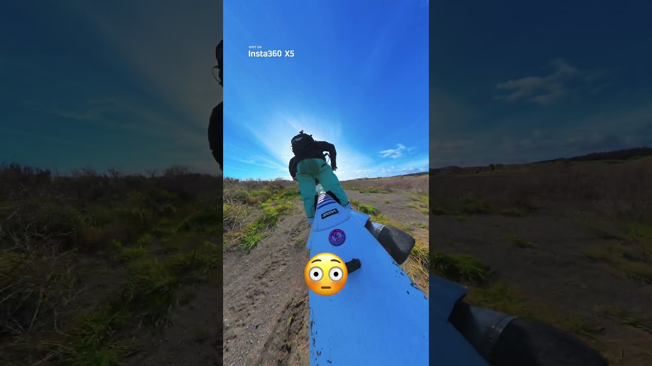 Back Shot POV #insta360 #insta360x5 #insta360motorcycle #dirtbike #yz450f #beach #sand #roost