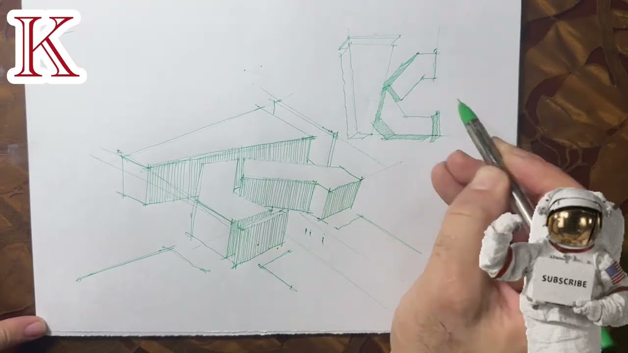 How to Draw 3D Letters in Perspective ✏️ | Easy Step-by-Step Drawing Tutorial