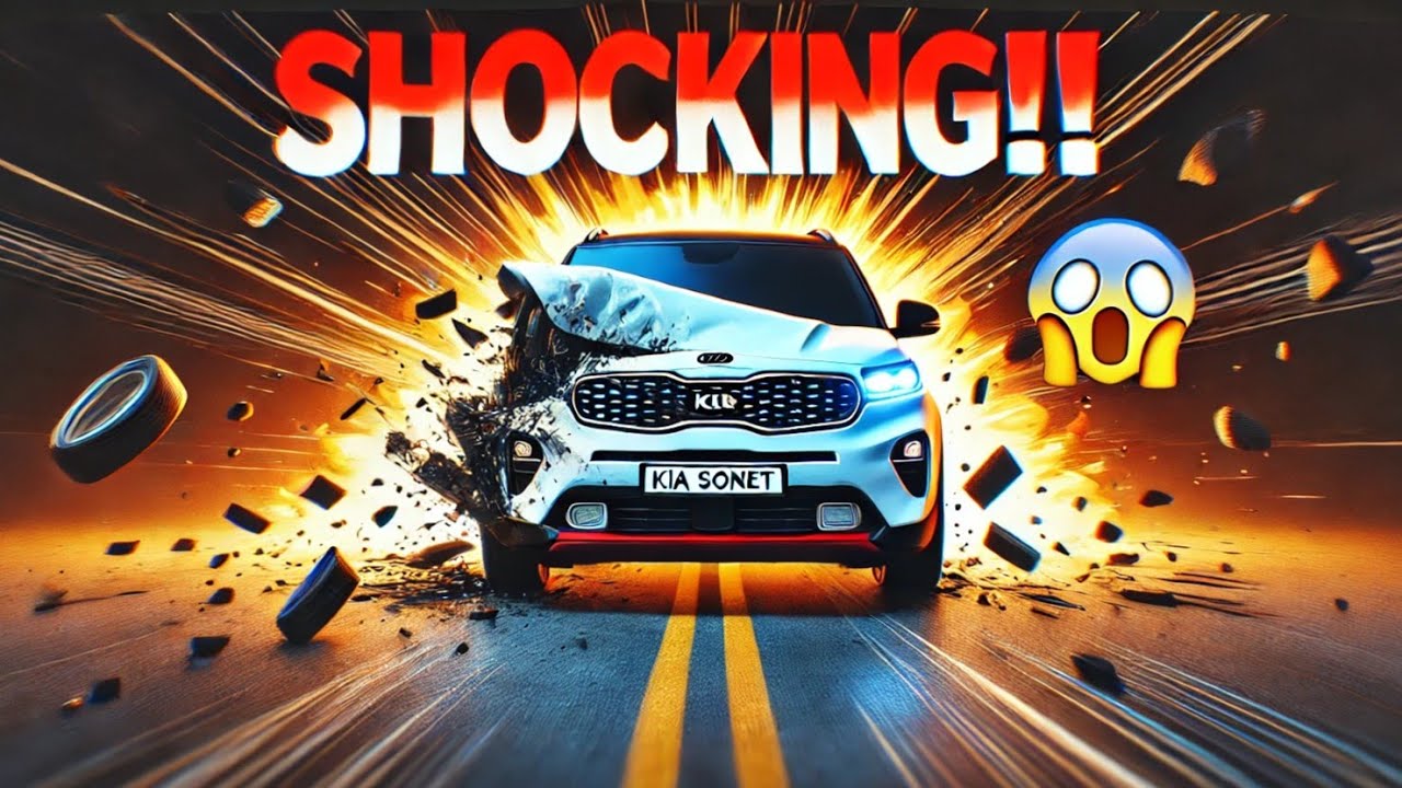 KIA Sonet High Speed Accident.!!! Shocking 2-Star Safety!! ROTAQ