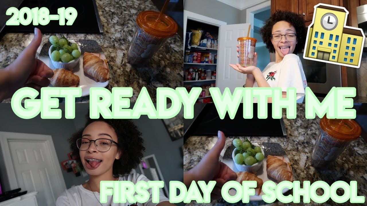FIRST DAY OF SCHOOL GRWM: BREAKFAST, HAIR, MAKEUP, ETC.