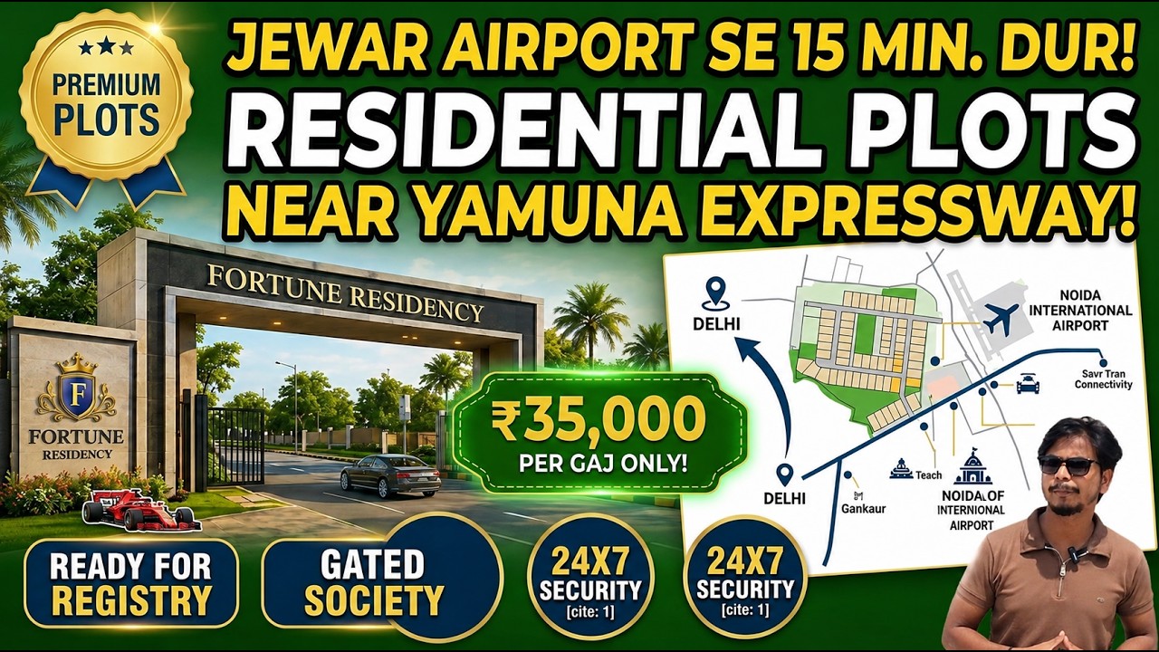 Residential Plots Near Jewar Airport | Fortune Residency Dankaur Plots near Yamuna Expressway