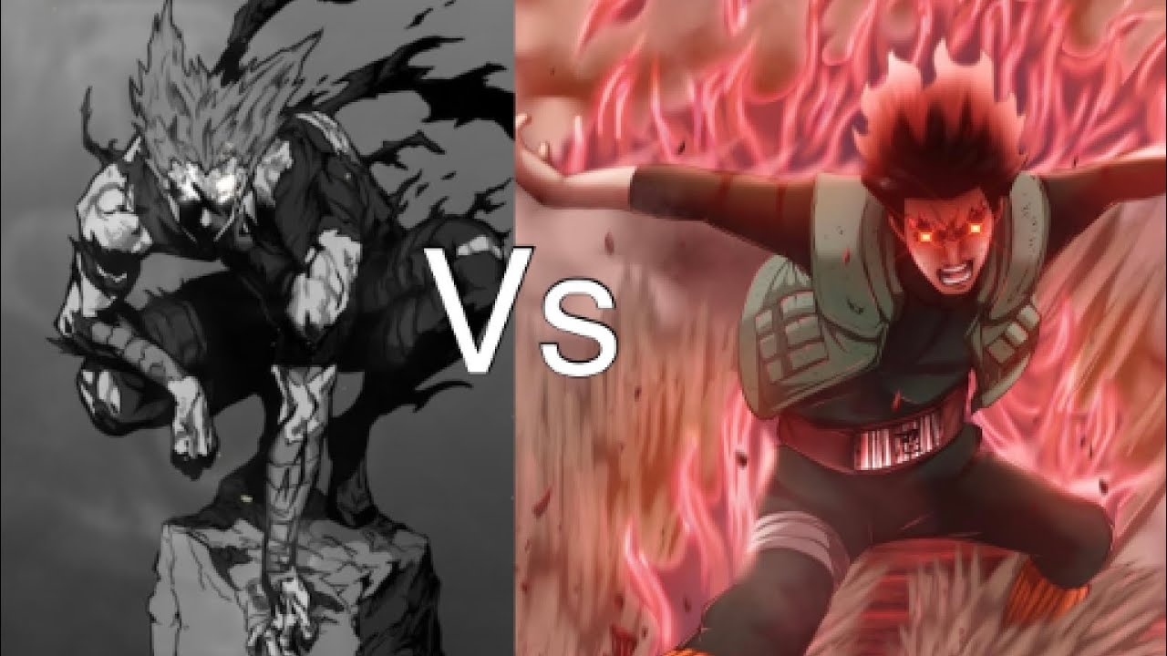 Garou vs Might Guy (One Punch Man vs Naruto) 