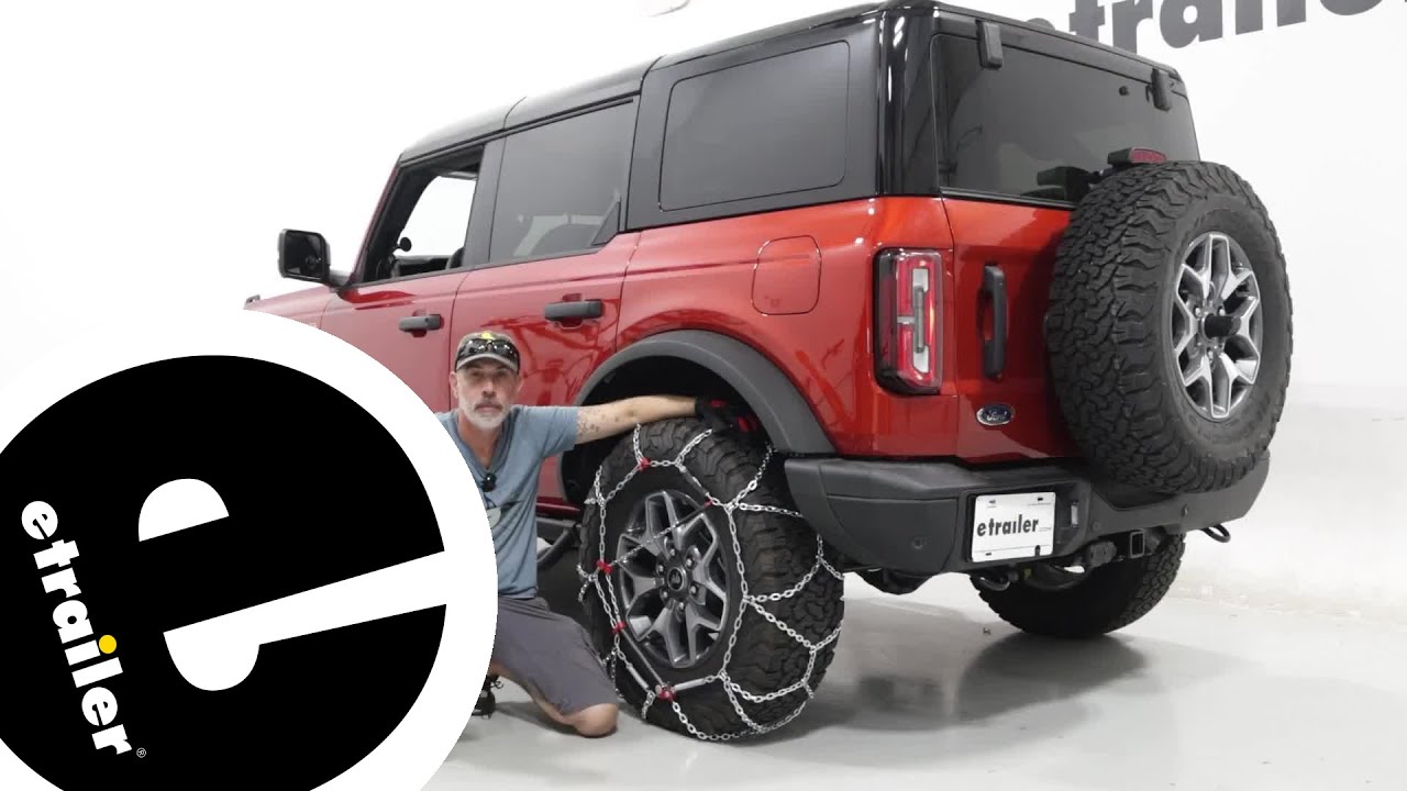 etrailer | Konig Square Link Tire Chains Fit Check - 2024 Ford Bronco