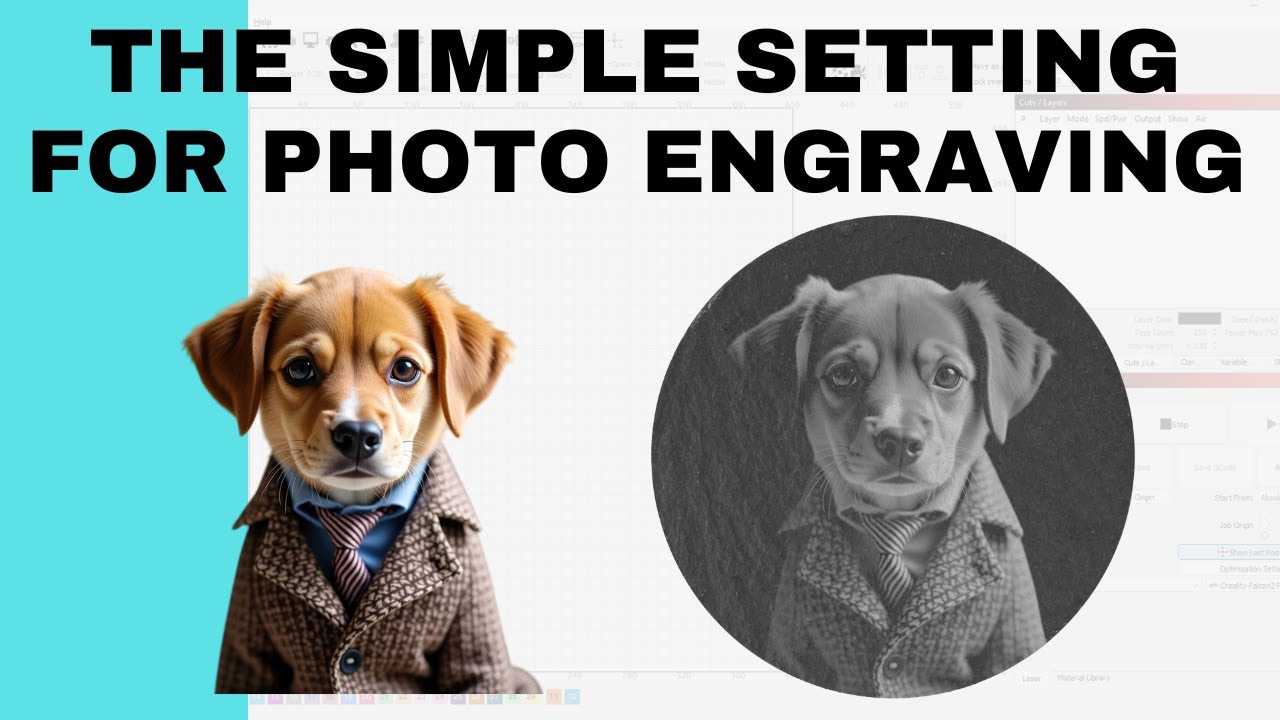 How To Engrave Photos Using LightBurn!