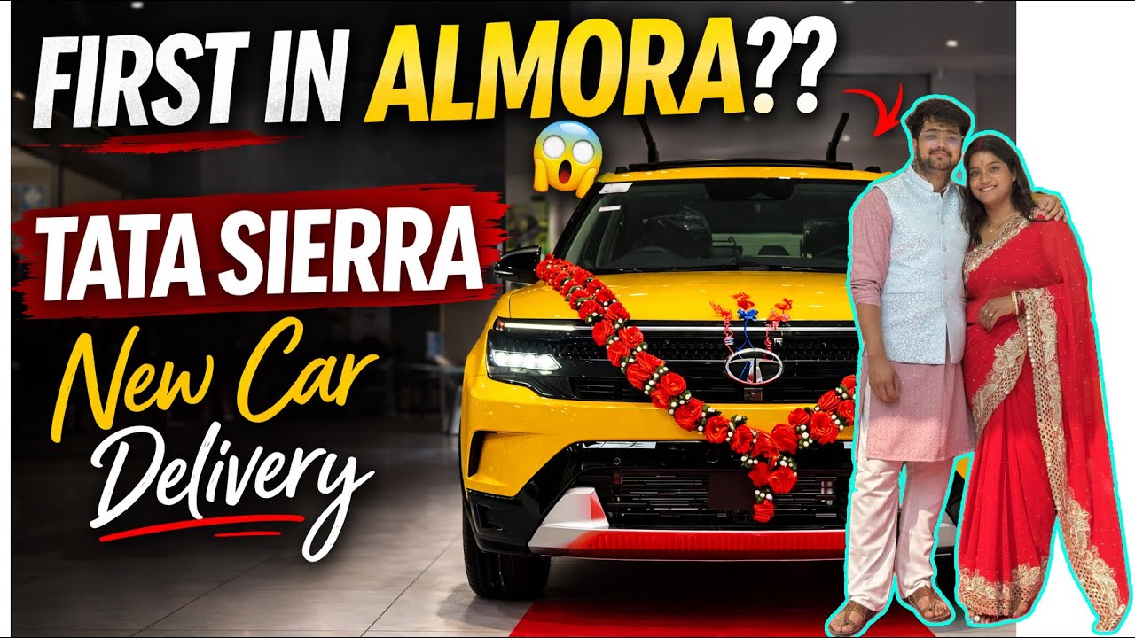 Finally leli apni new Tata Sierra 🔥 | Almora ki First Delivery  #tatasierra #cardeliveryvlog 