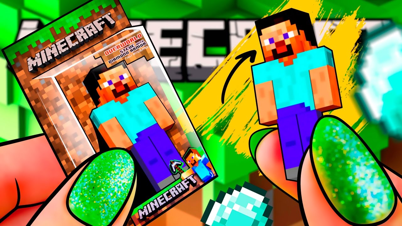 Miniature MINECRAFT Steve TOY - REAL Toy For Doll! | DollHouse DIY ♥