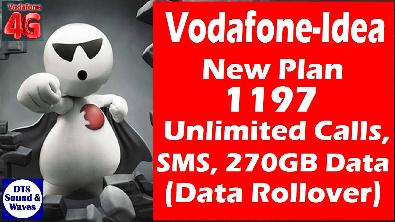 Vi New Unlimited 1197 Plan || Full Details || 6 Months Validity || Idea-Vodafone Pack || DTS