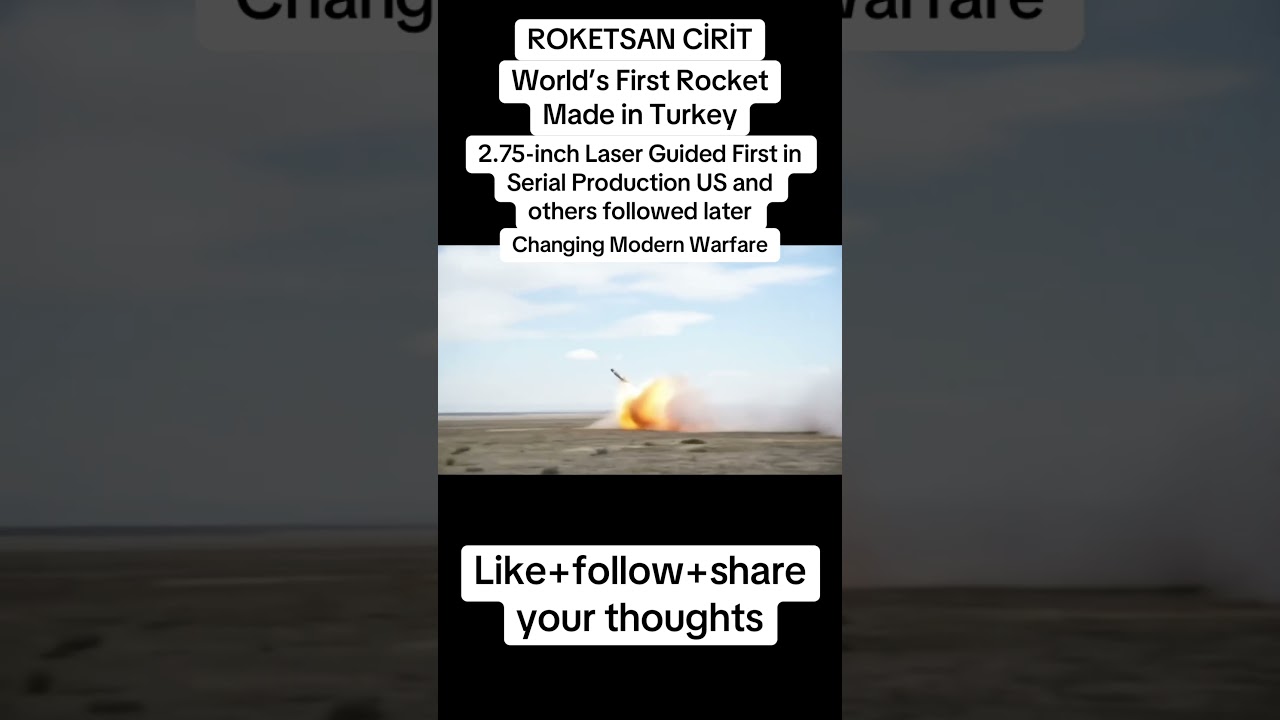 ROKETSAN CIRIT Worlds First Laser Guided Rocket #shorts #roketsancirit