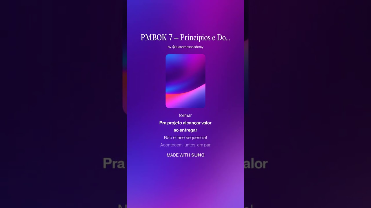PMBOK 7 – Princípios e Domínios