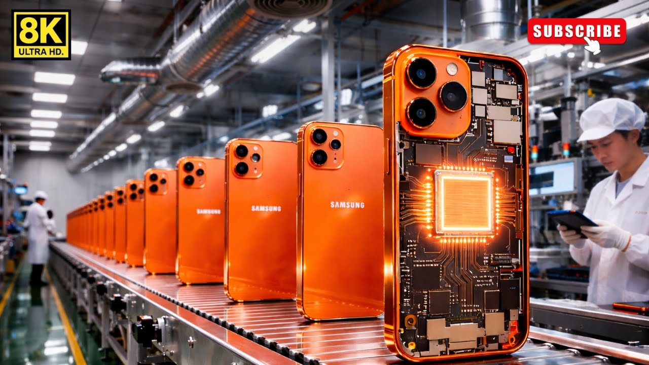 Inside the Samsung Factory: How the Orange Titanium Samsung Galaxy S25 Ultra Is Made Step by Step