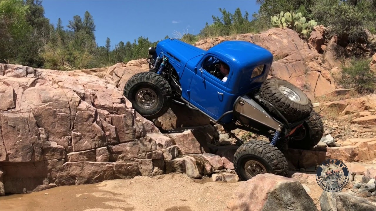Rock Crawling on a Hidden Gem in Arizona with a built Sami Buggy, 47 Dodge Power Wagon and buil
