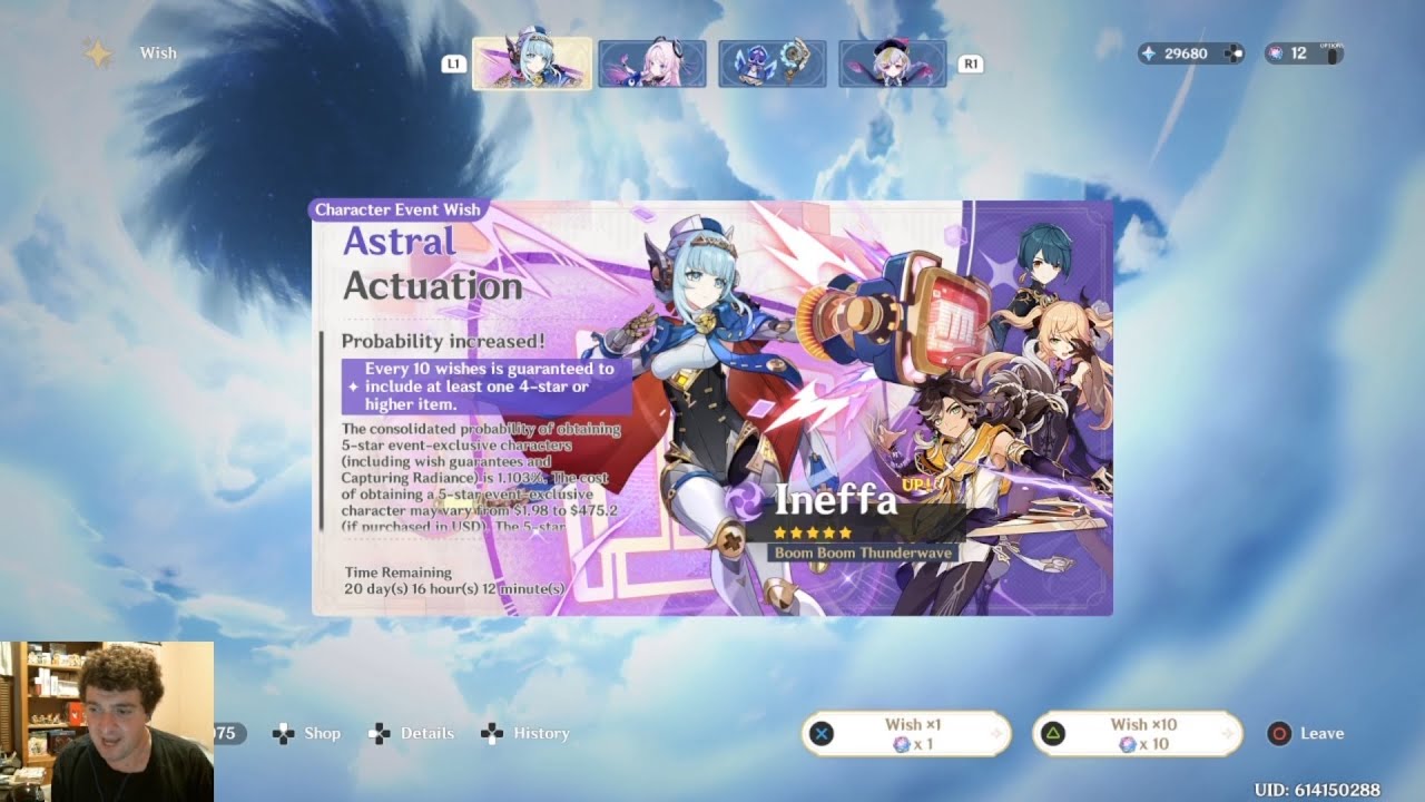I wanted to win the 50/50 on Ineffa, our first Nod-Krai character and this happened | Genshin Impact