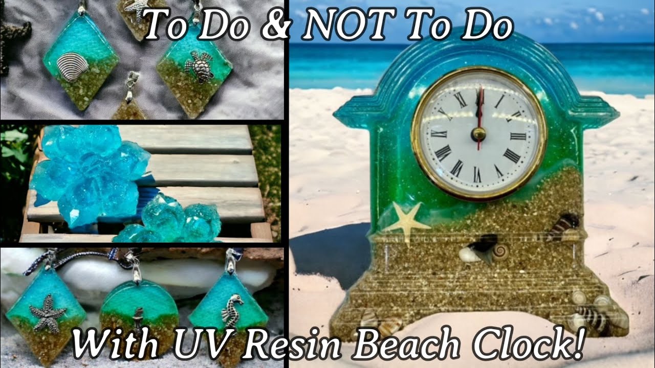#431 UV Waves In A Beach Clock Plus Extras!