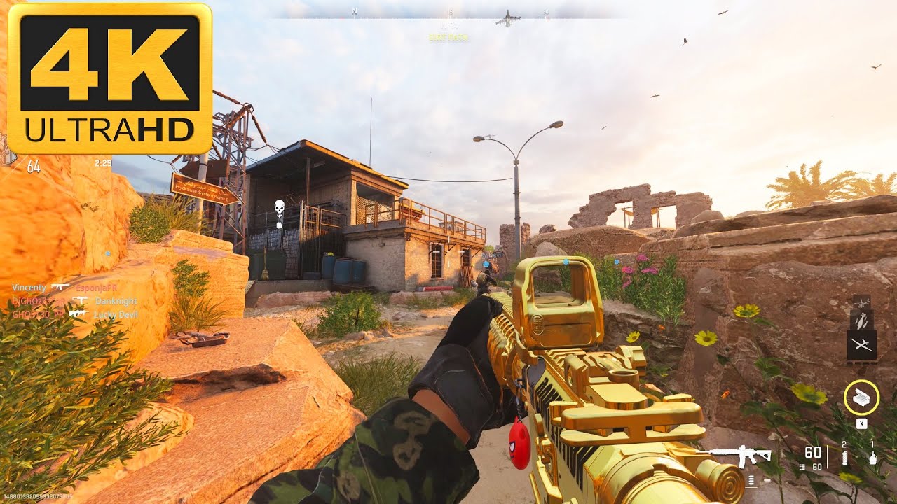 Call of Duty: Modern Warfare 2 - Multiplayer Gold M4 Gameplay 4K