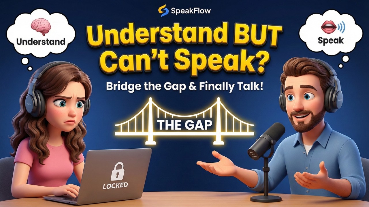 I Understand English But Can't Speak | How to Finally Start Talking | B1-B2 Podcast.