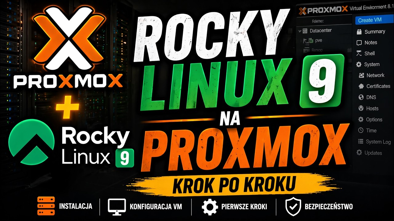 Rocky Linux na Proxmox (instalacja krok po kroku)