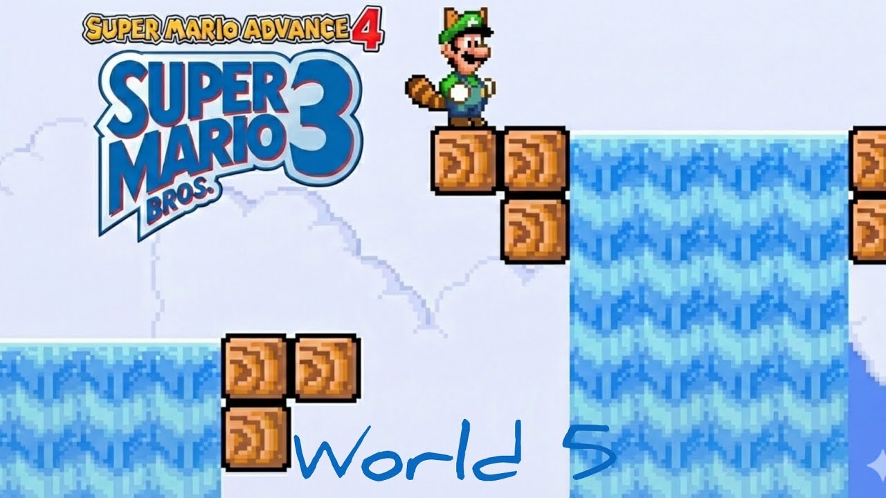 Super Mario Bros Advance 4 Super Mario Bros 3 GBA Gameplay:World 5 Part 2 