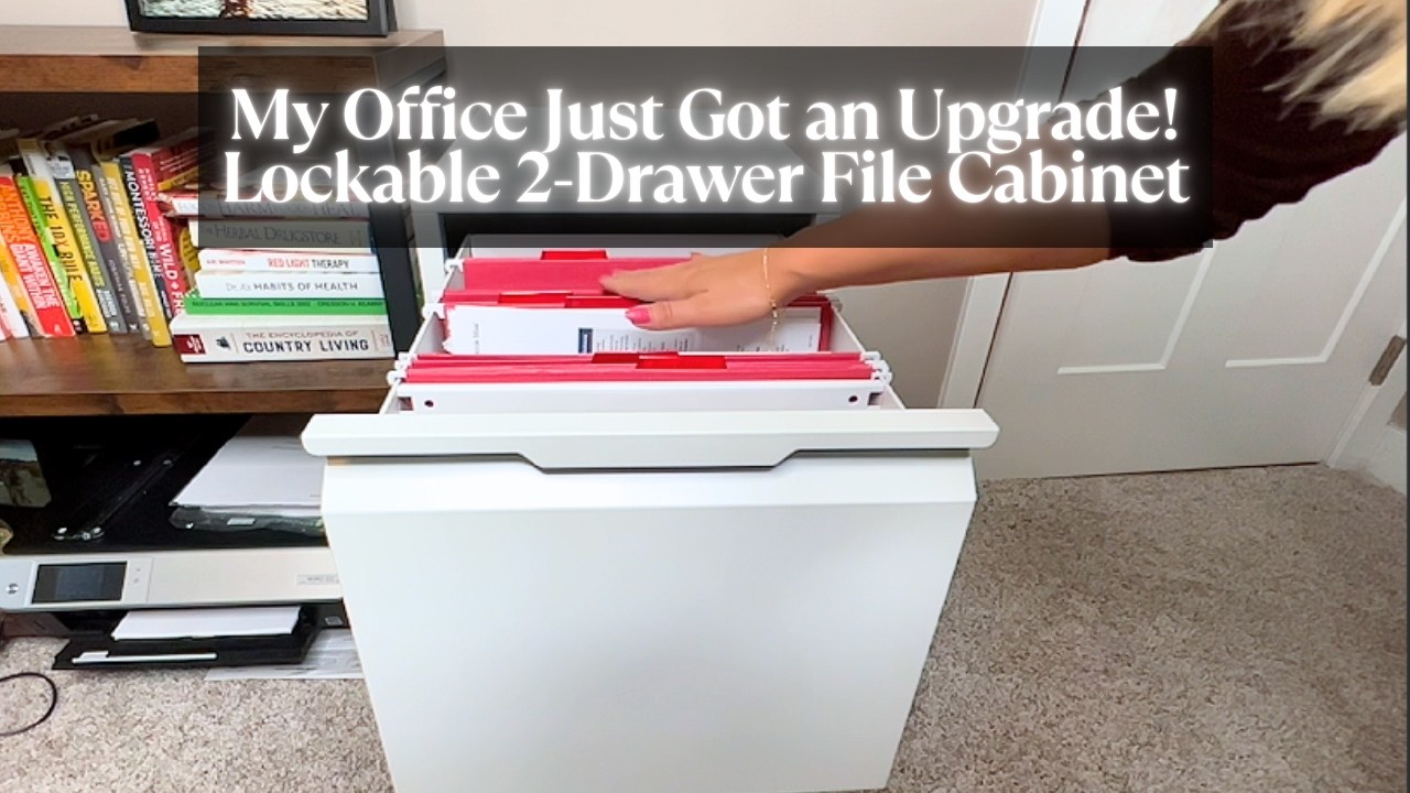 From Clutter to Organized – My New Locking File Cabinet