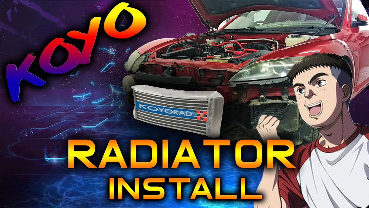 Установка радиатора Mazda Rx8 Koyo