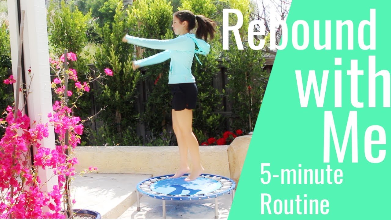 EASY 5-minute Rebounding Routine for Weight Loss