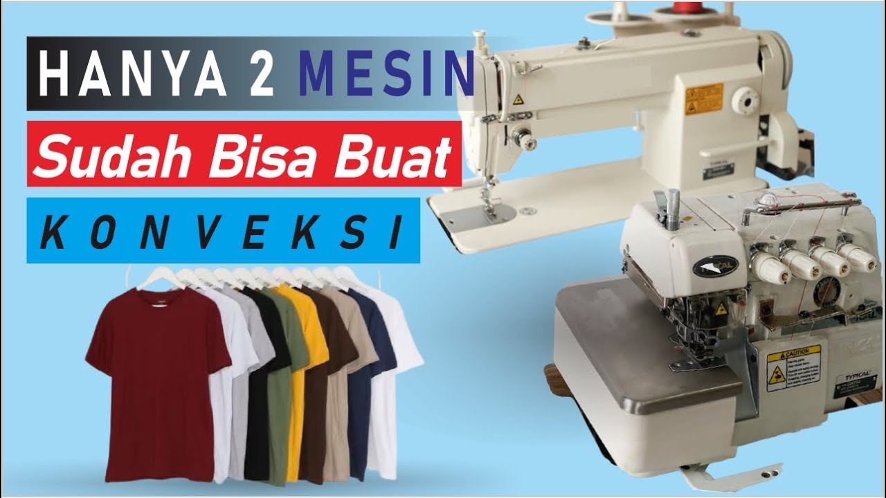 TUTORIAL BUAT KAOS DENGAN 2 MESIN JAHIT BISA APA GAK