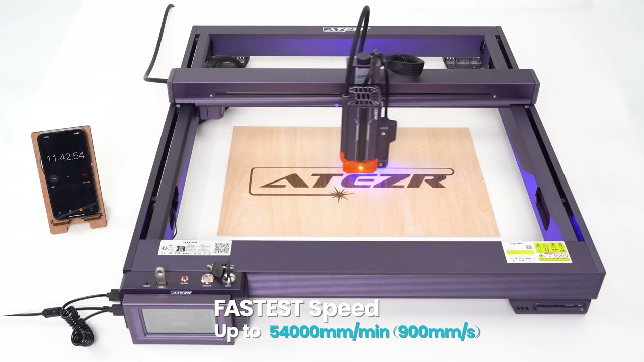 ATEZR L2 Laser Engraving Machine - Engraving at Lightning Speeds up to 54,000mm/min!