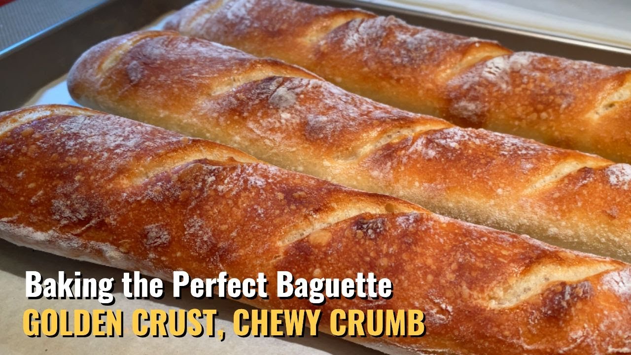 Homemade Baguette from Scratch | Crispy Crust, Soft Inside | Baguette recipe
