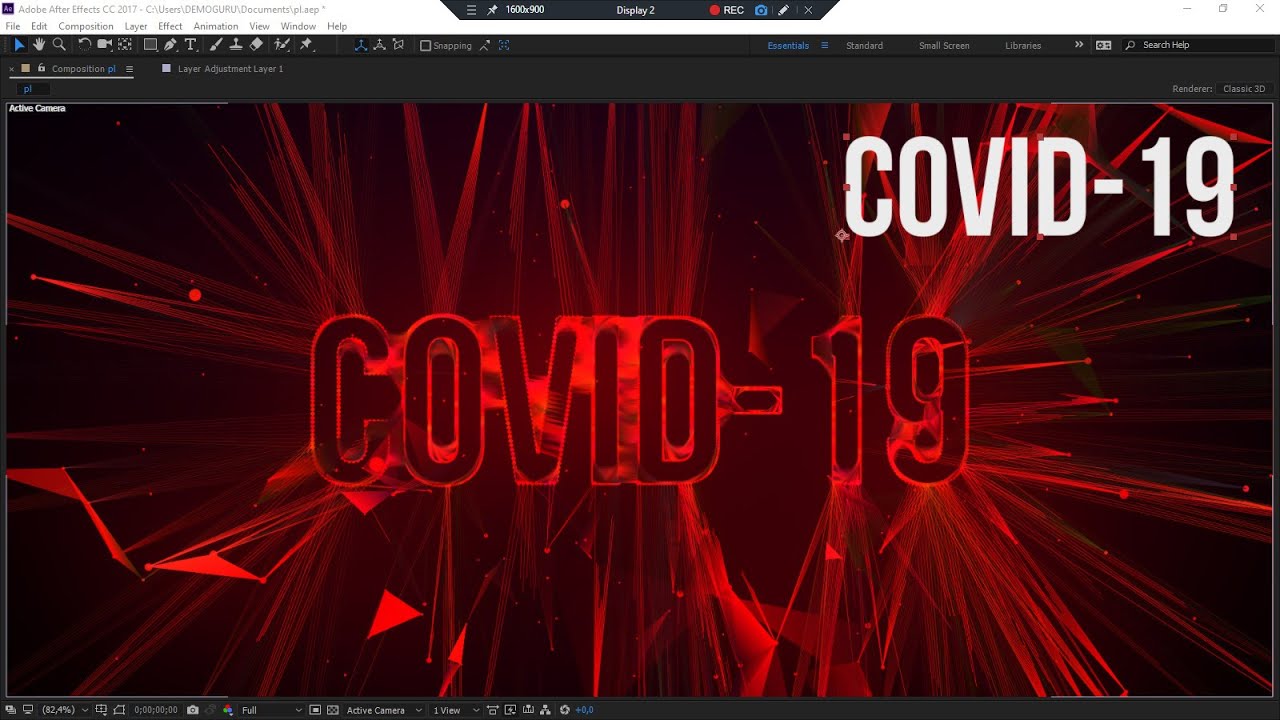 After Effects - Covid-19 Plexus Tutorial