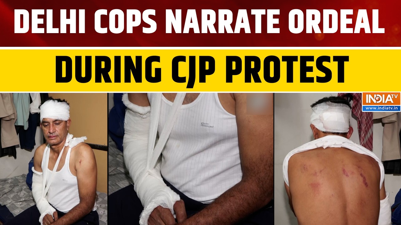CJP Protest Turns Violent: Two Delhi Police Constables Recall Terrifying Moments | India TV English