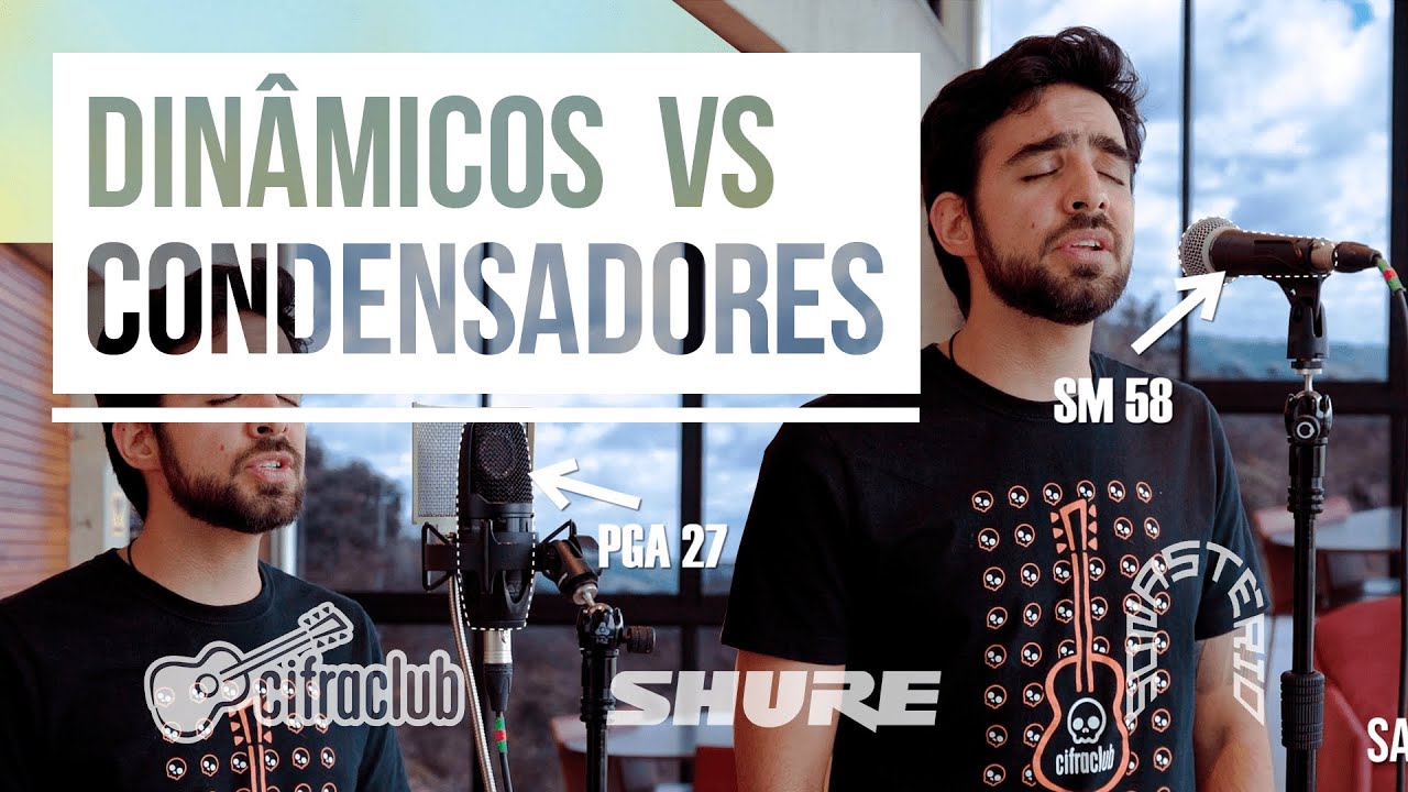 MICROFONE CONDENSADOR X MICROFONE DINÂMICO | Curso de áudio #8