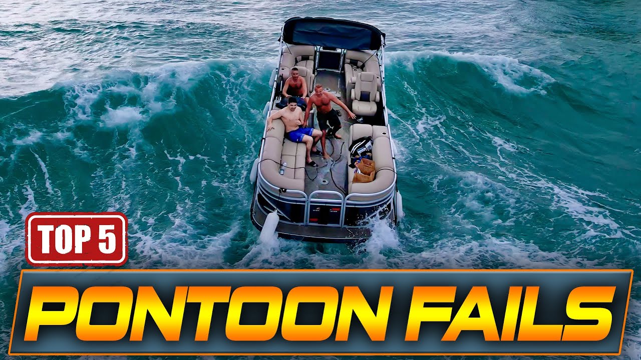 TOP 5 PONTOON BOAT FAILS AT HAULOVER INLET !! | WAVY BOATS
