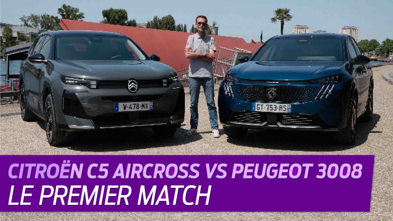 Le NOUVEAU C5 Aircross défie son cousin le PEUGEOT 3008 en statique