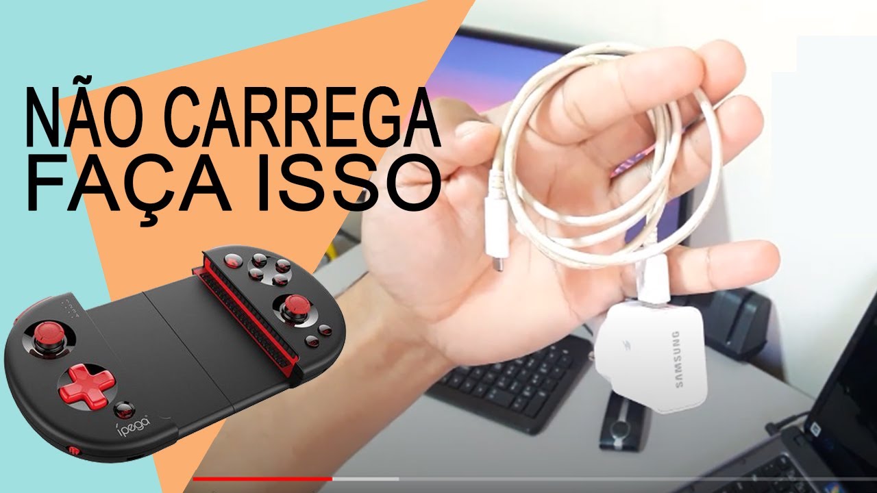 meu joystick ipega nao está carregando, passo a passo como resolver problema de carga no controle