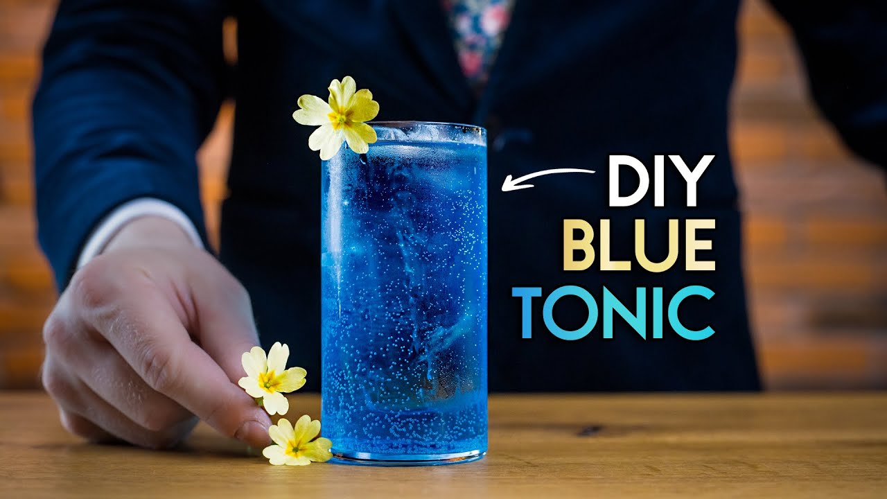 DIY Blue Tonic Water for the Perfect Gin & Tonic