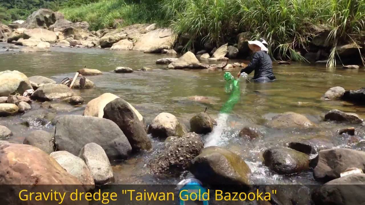 Gravity dredge for gold 