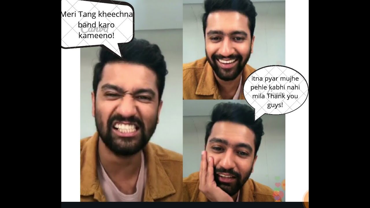 Vickky kaushal funny Live chat on Instagram!