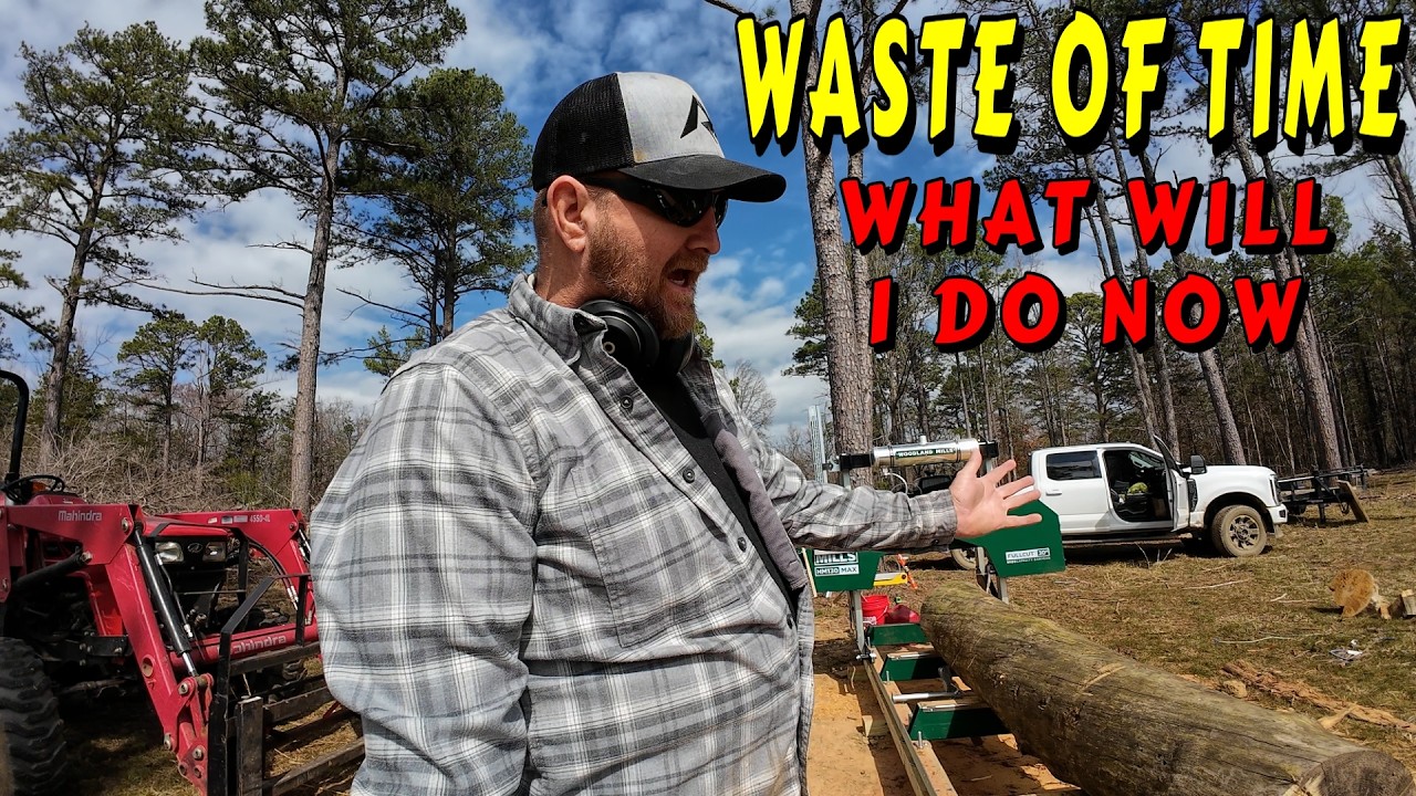 TRYING TO SAVE ALL THE CEDAR I MILLED tiny house homesteading off-grid cabin build sawmill, tractor