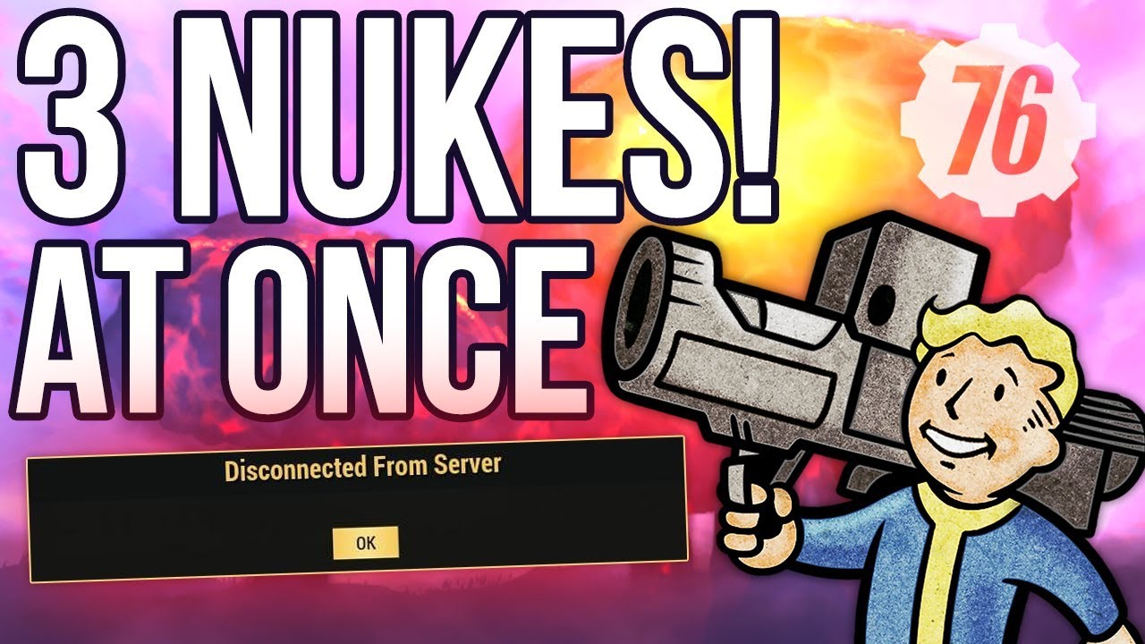 Launching 3 NUKES in Fallout 76 CRASHES THE SERVER
