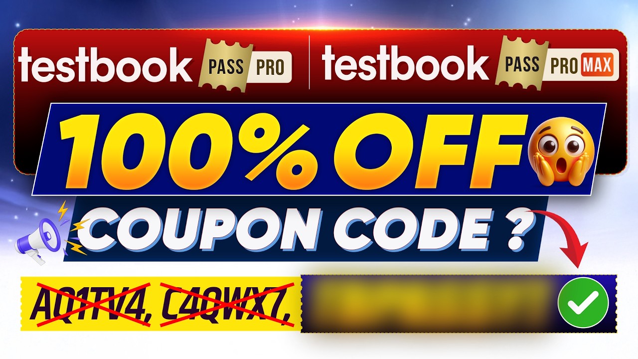 Get MAXIMUM Discount on Testbook Pass Pro with EXCLUSIVE Coupon Code | Testbook Coupon Code Today
