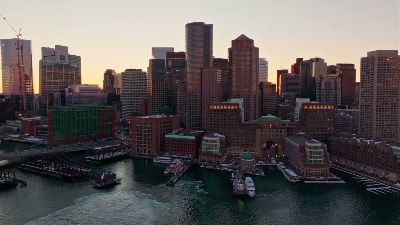 Boston, MA in 4k Drone Video 2025
