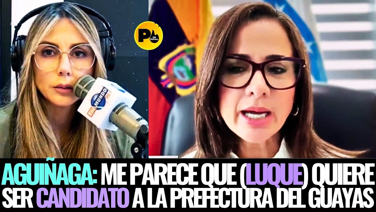 Marcela Aguiñaga: Me parece que (Luque) quiere ser candidato a la Prefectura del Guayas
