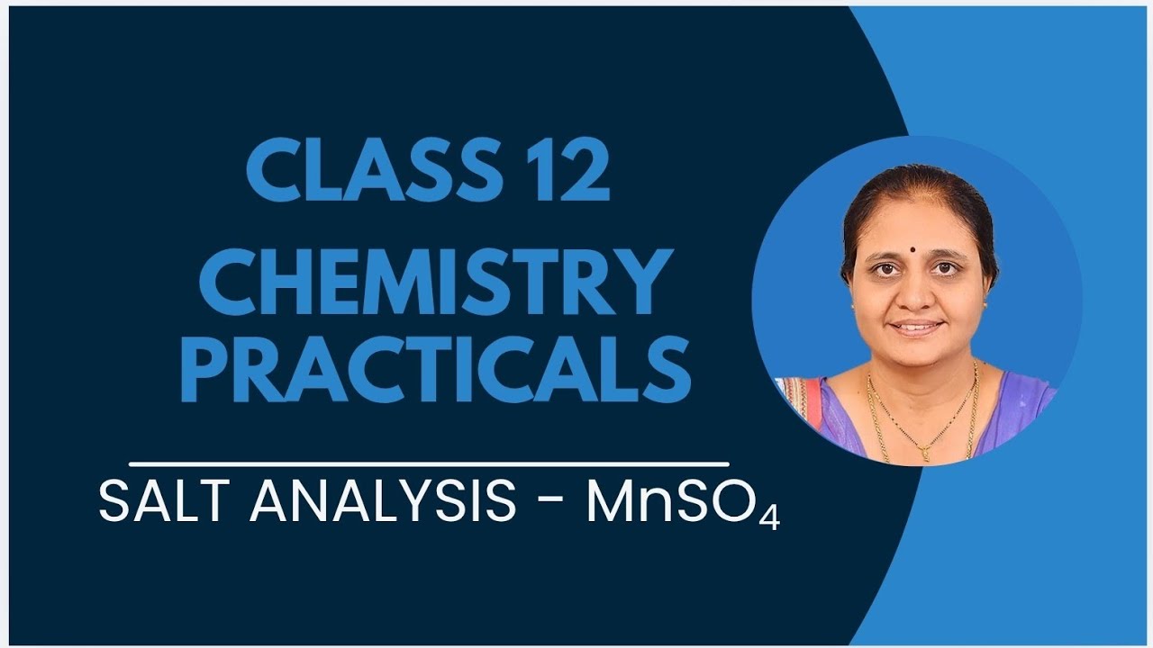 Salt Analysis of Manganese Sulphate(MnSO₄) | Class 12 Chemistry Practicals |Beyond the beaker