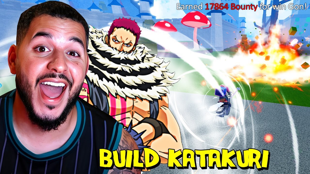 Usei a BUILD do KATAKURI e CACEI BOUNTY no Blox fruits 🔥