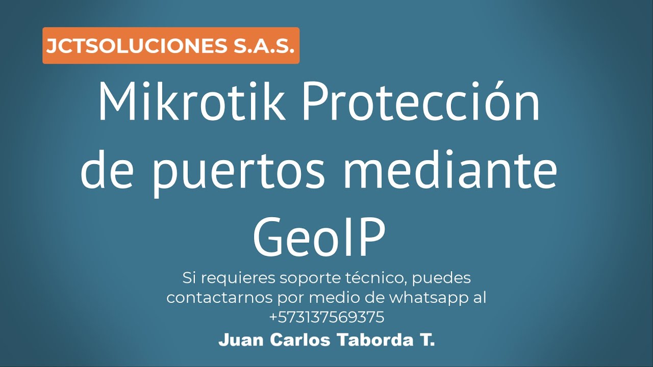 Mikrotik Protección de puertos mediante GeoIP