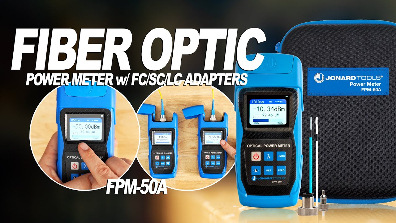 Jonard Tools Fiber Optic Power Meter (FPM-50A) Product Video