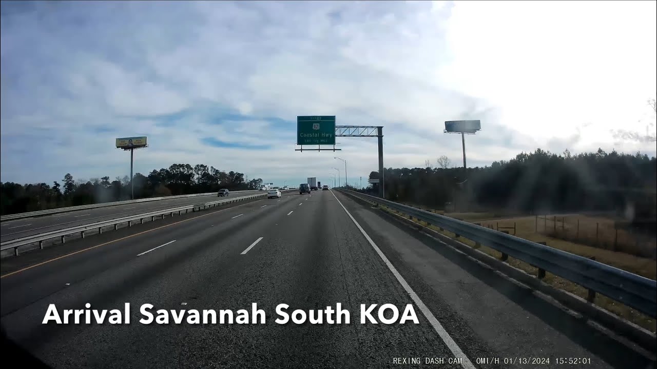 Savannah South KOA - Arrival